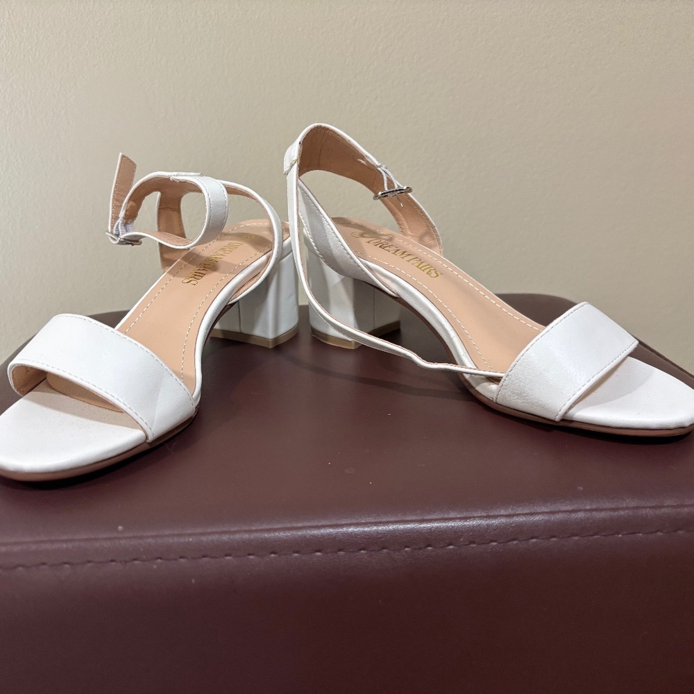 White spring summer sandles